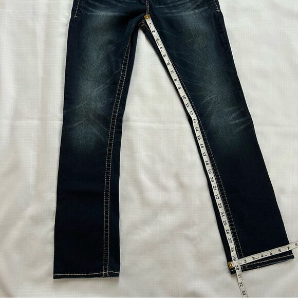 Silver Suki Slim Bootcut Mid-rise Embroidered Dark Wash Denim Jeans - Picture 10 of 16